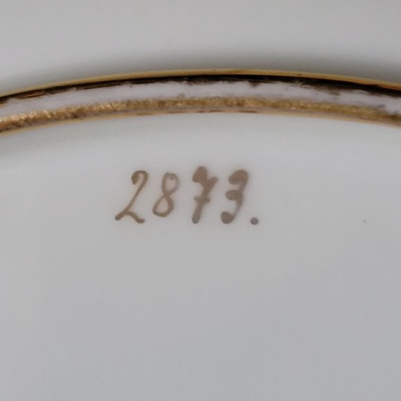 Antique Sutherland English Porcelain Gilt Plate with Roses for Marshall Fields - Picture 10 of 10